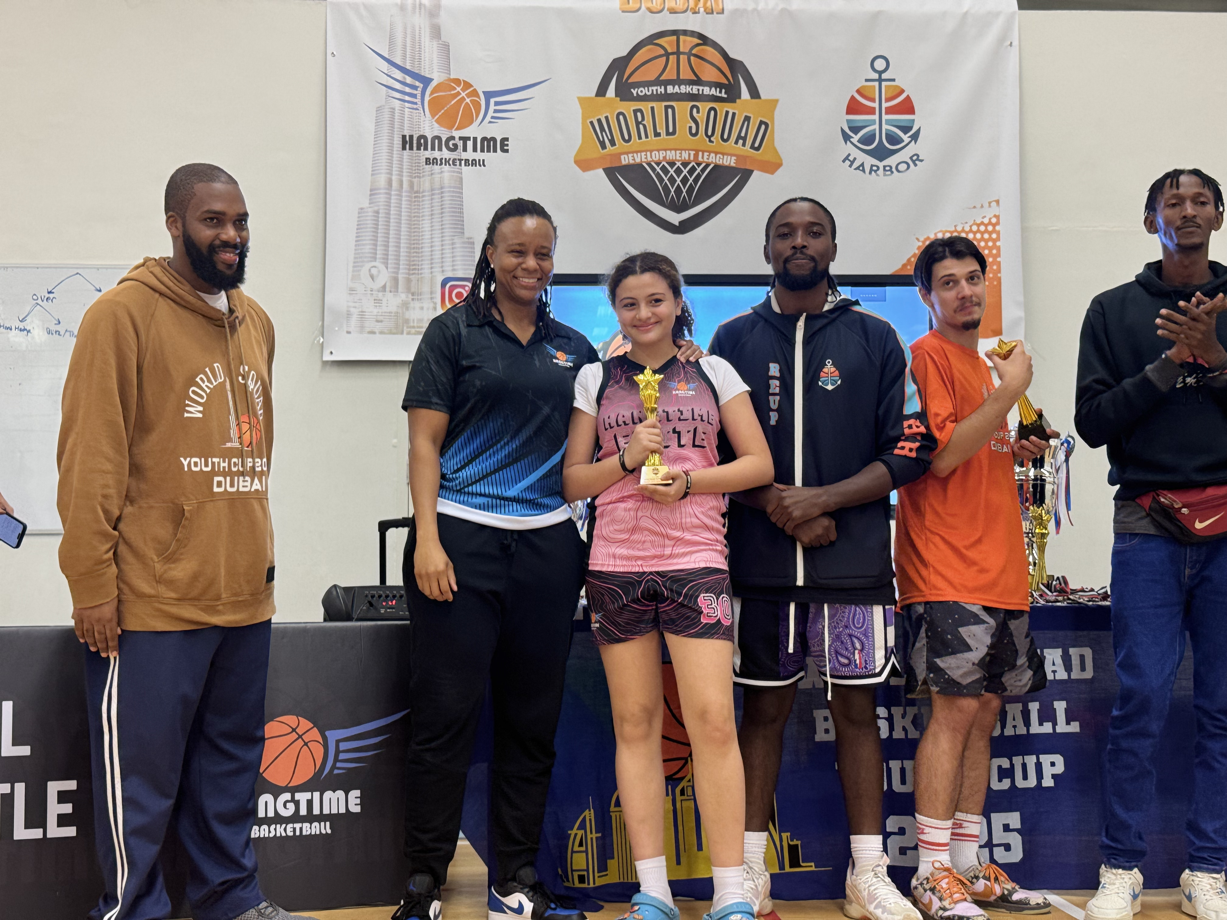 Athlete receiving individual award